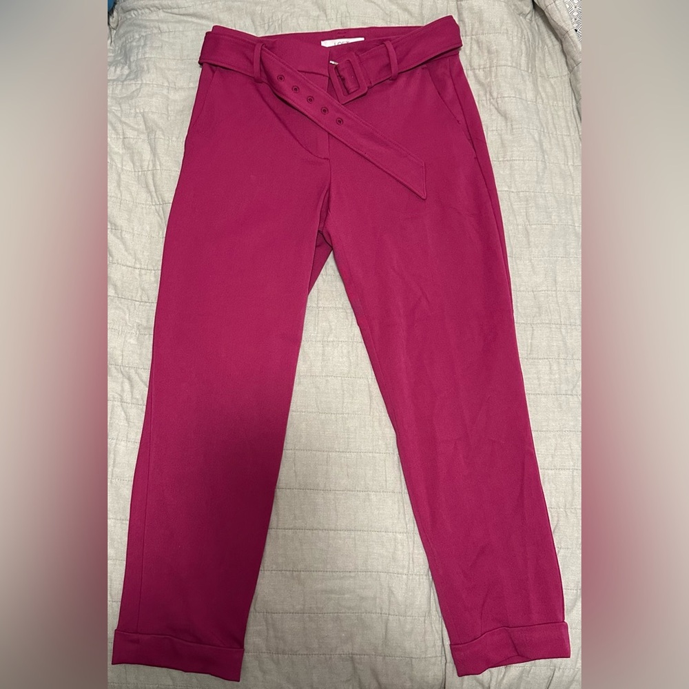 LOFT Fuchsia Straight Leg Pants
